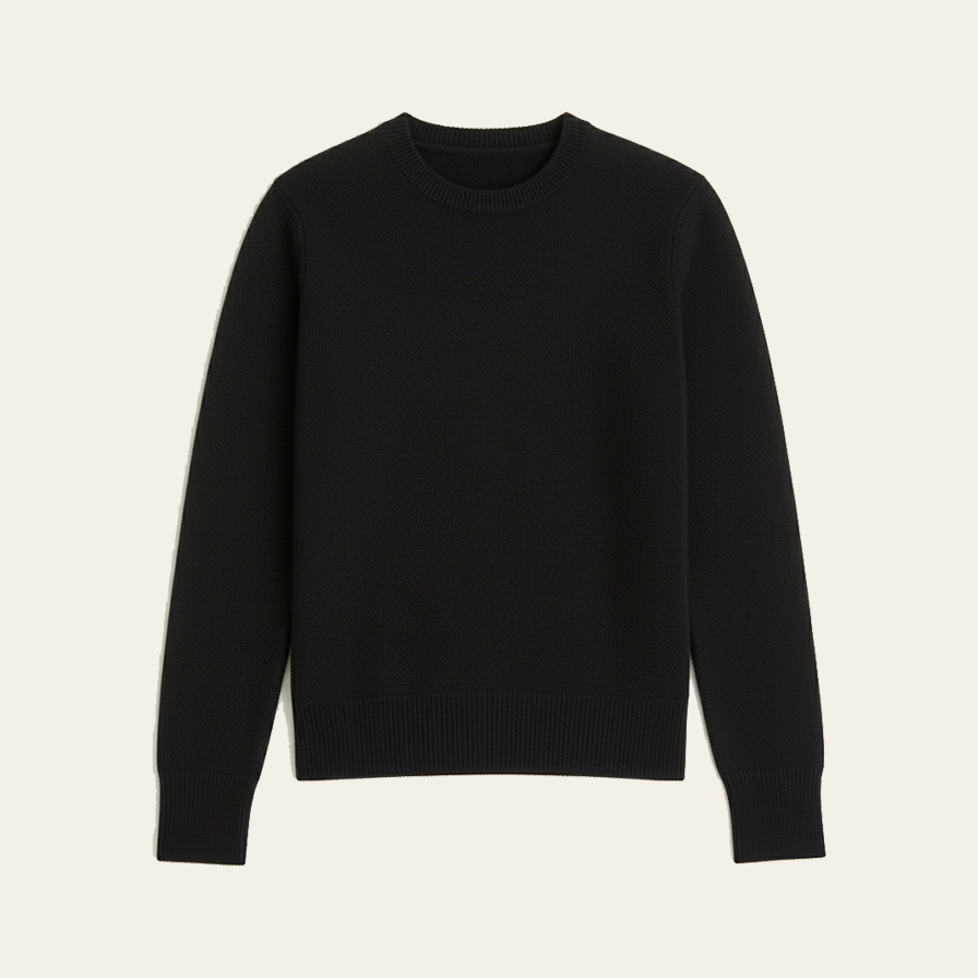 Custom Cashmere Sweater (Black)