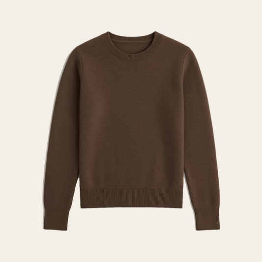 Custom Cashmere Sweater (Brown)