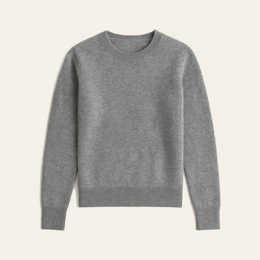 Custom Cashmere Sweater (Heather Grey)