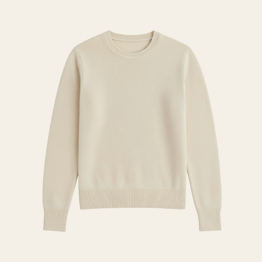 Custom Cashmere Sweater (Ivory)