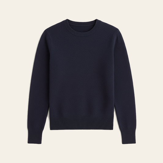 Custom Cashmere Sweater (Navy)
