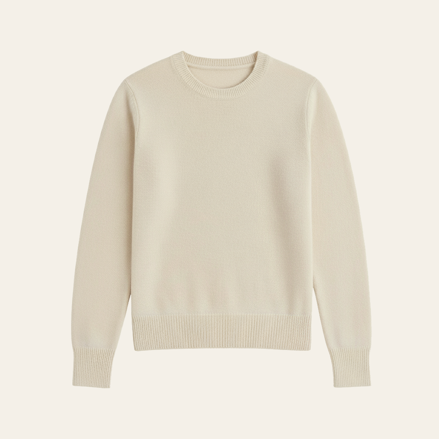 Custom Cashmere Sweater (Ivory)